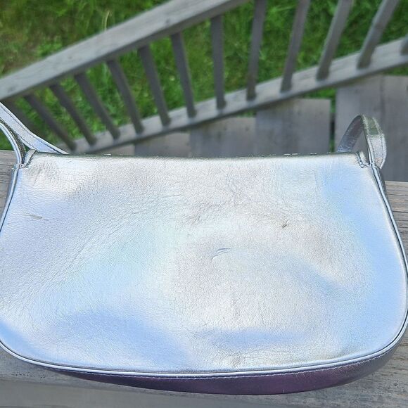 Stuart Weitzman Metallic Embroidered Shoulder Bag - Picture 6 of 7